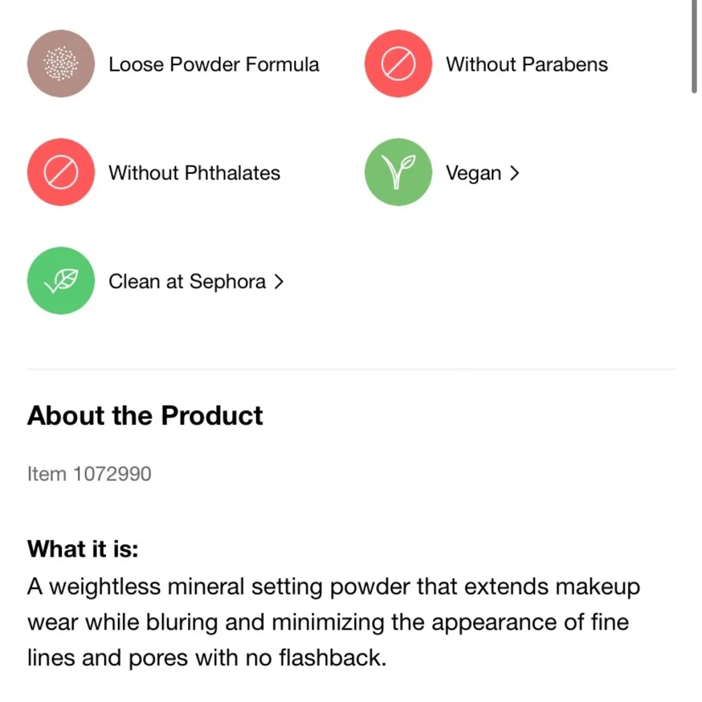 Bareminerals Original Mineral Veil Loose Setting Powder